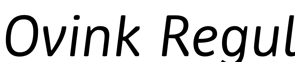 Ovink-Regular-Italic font family download free