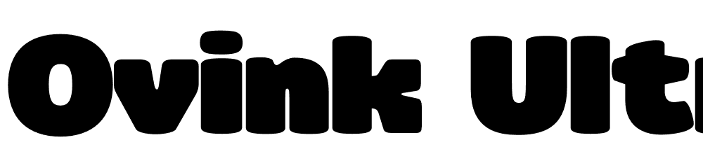 Ovink-UltraBlack font family download free