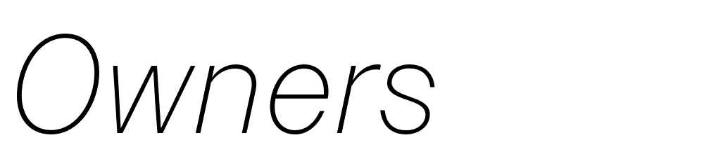 Owners font family download free