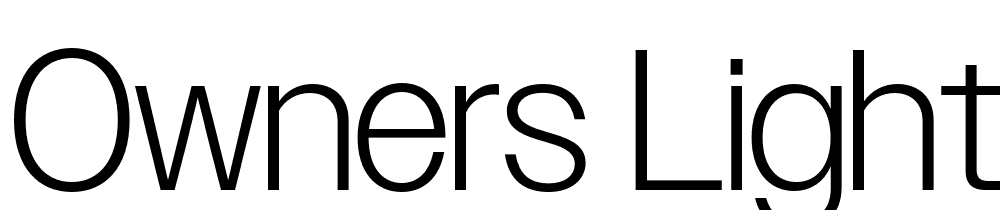 Owners-Light font family download free