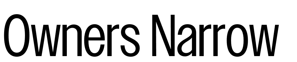 Owners-Narrow font family download free