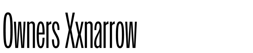 Owners-XXNarrow font family download free