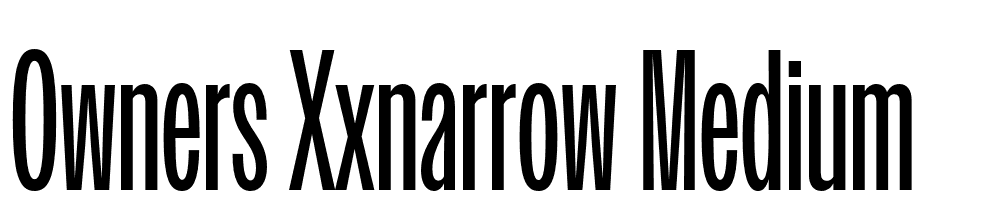 Owners-XXNarrow-Medium font family download free