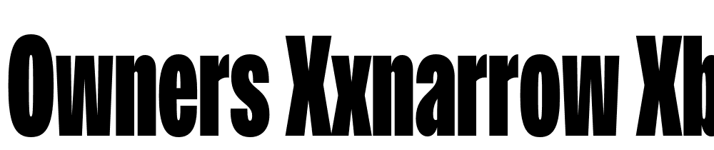 Owners-XXNarrow-XBlack font family download free