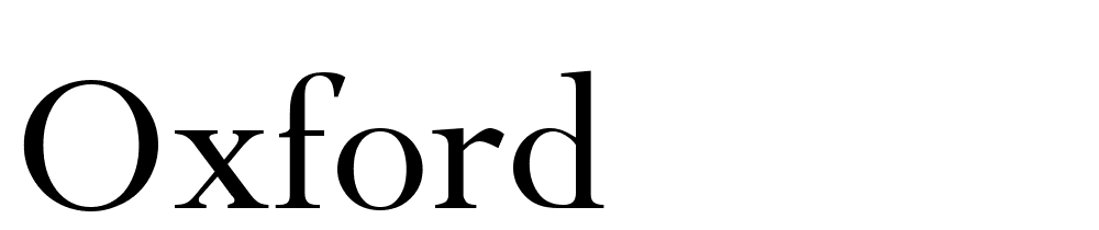 Oxford font family download free