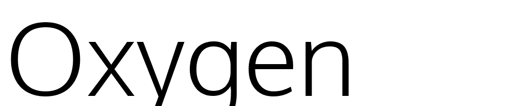 oxygen font family download free