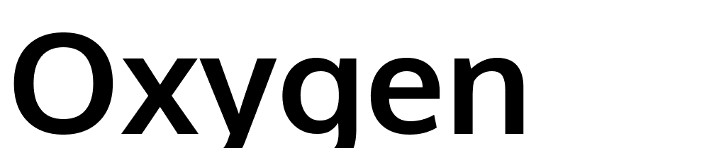 Oxygen font family download free