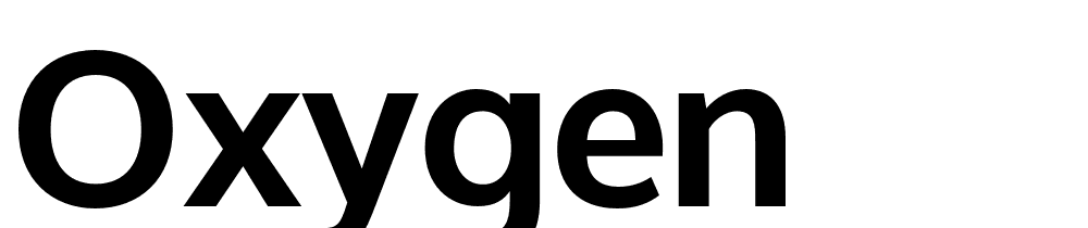 Oxygen font family download free