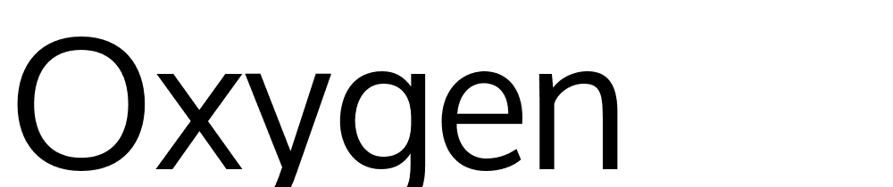 Oxygen font family download free