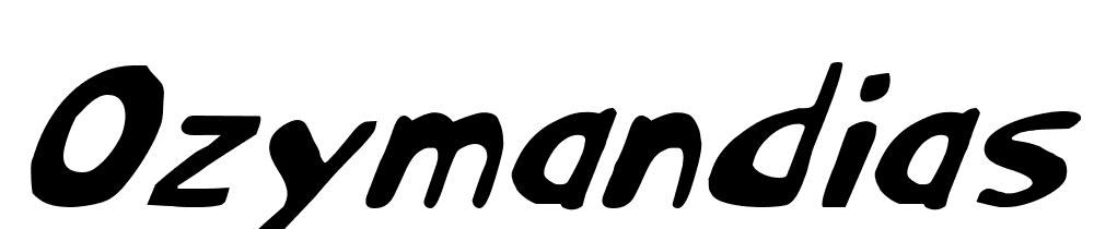 Ozymandias-Italic font family download free