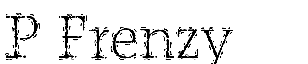 P Frenzy font family download free