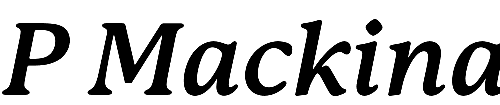 P Mackinac font family download free