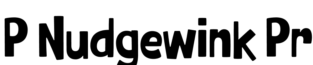 P Nudgewink Pro font family download free