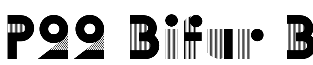 P22-Bifur-B font family download free