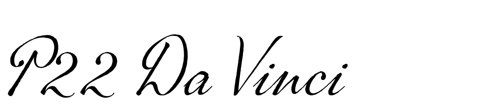 P22 Da Vinci font family download free