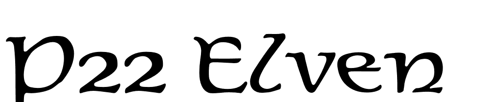 P22-Elven font family download free