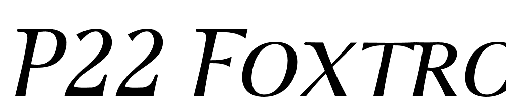 P22 Foxtrot font family download free