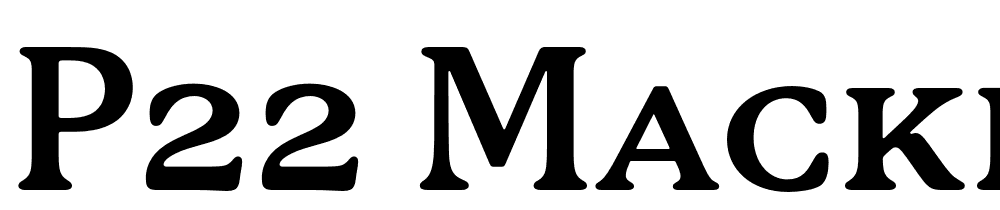 P22 Mackinac font family download free