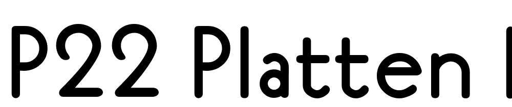 P22 Platten Neu font family download free