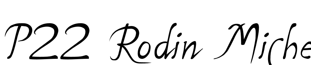 P22 Rodin Michelangelo font family download free