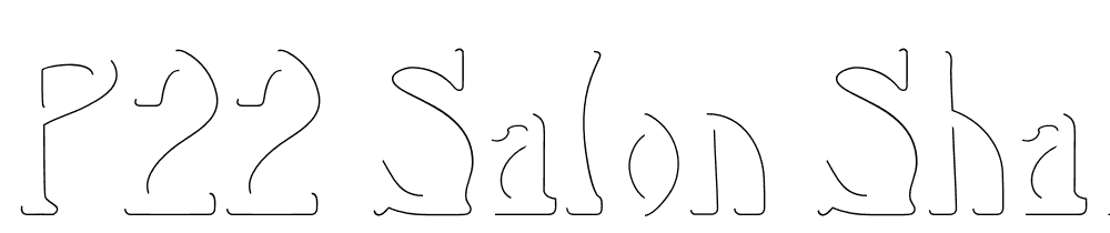 P22-Salon-Shadow font family download free