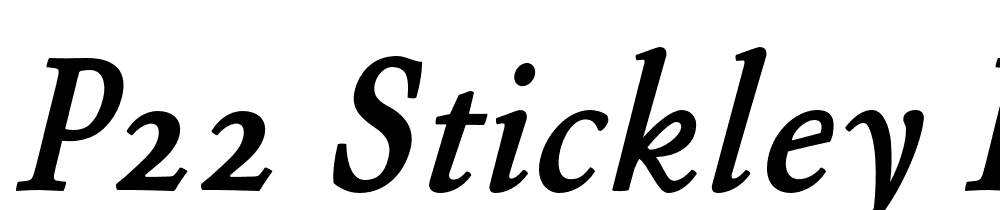 P22 Stickley Pro font family download free