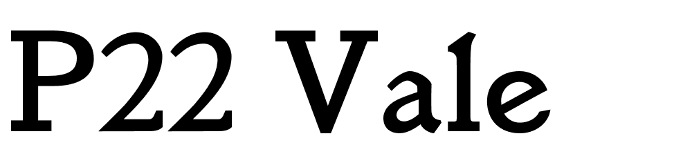 P22 Vale font family download free