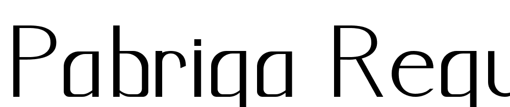 Pabriqa-Regular font family download free