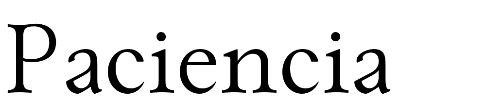 Paciencia font family download free