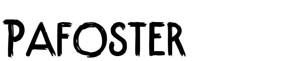 Pafoster font family download free