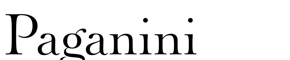 Paganini font family download free