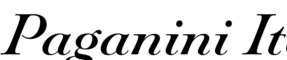 Paganini-Italic font family download free