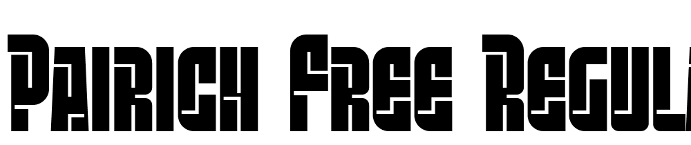 Pairich-free-Regular font family download free