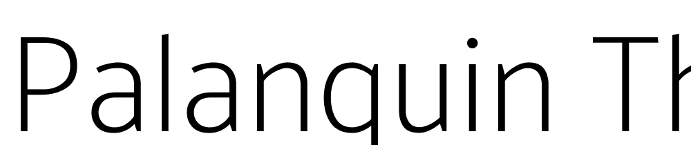 Palanquin-Thin font family download free