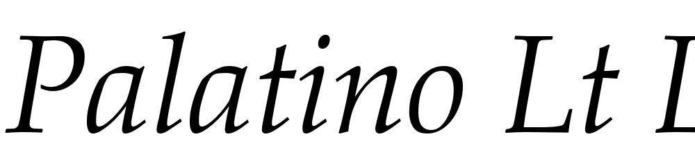 Palatino-LT-Light-Italic font family download free