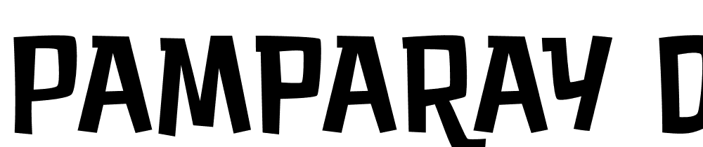 PAMPARAY-Demo font family download free