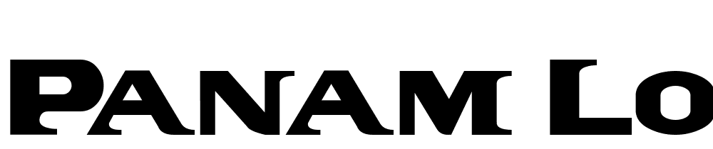 PanAm LogoText font family download free