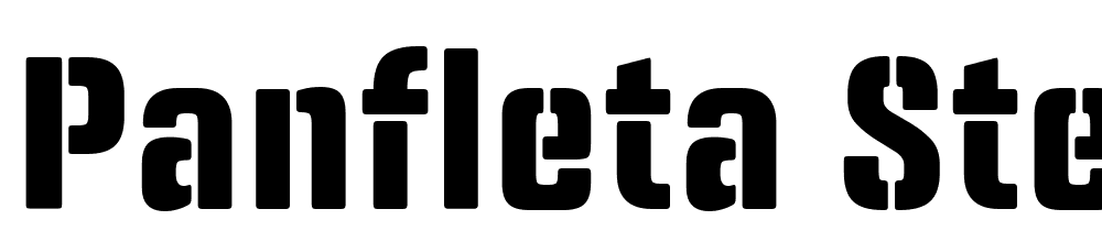 panfleta-stencil font family download free