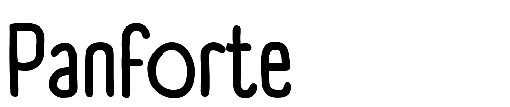 panforte font family download free