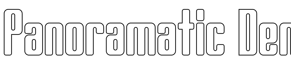 Panoramatic-Demo-Outline font family download free