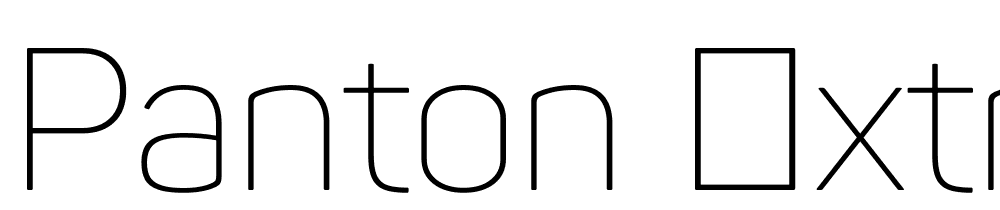 Panton-ExtraLight font family download free