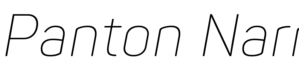 Panton-Narrow-Trial-ExtraLight-Italic font family download free