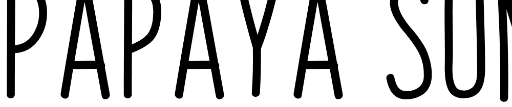 Papaya-Sunrise font family download free