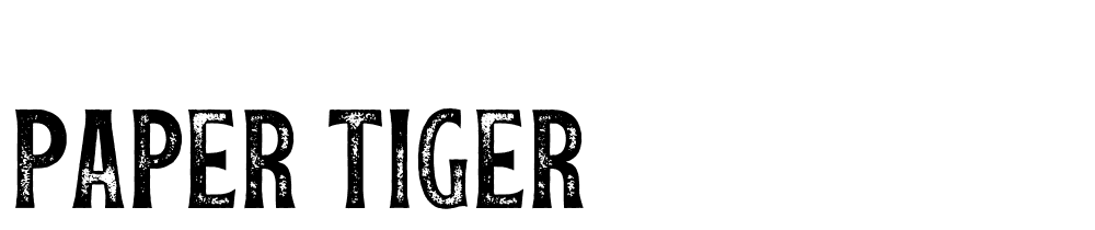 Paper Tiger font family download free