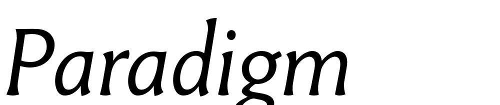 Paradigm font family download free