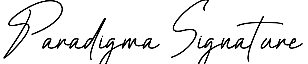 Paradigma Signature font family download free