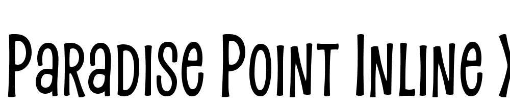 Paradise Point Inline XTall font family download free