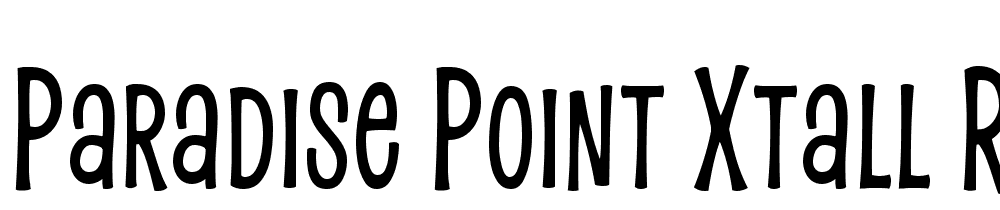 Paradise-Point-XTall-Regular font family download free