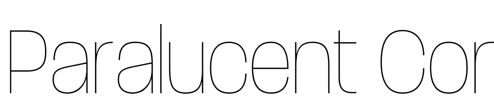 Paralucent-Condensed-Thin font family download free