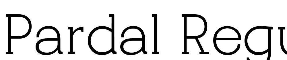 Pardal-Regular font family download free